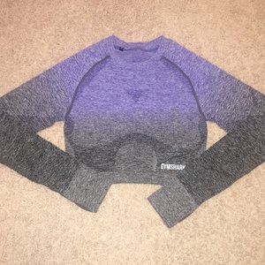 Gymshark ombré seamless crop top